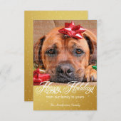 Sneeuw- en Sparkles Holiday-fotokaarten Kaart (Voorkant / Achterkant)