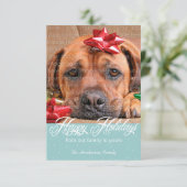 Sneeuw- en Sparkles Holiday-fotokaarten Kaart (Staand voorkant)