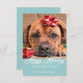 Sneeuw- en Sparkles Holiday-fotokaarten Kaart (Voorkant / Achterkant)