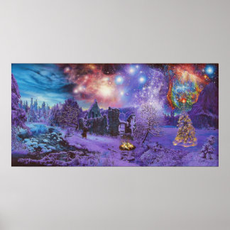 "Sneeuw en sterren" Poster