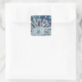 Sneeuw en Sterren Sticker (Tas)