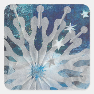 Sneeuw en sterren Sticker