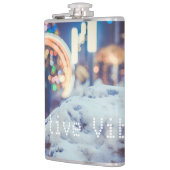 Sneeuw- en winterlichten heupfles (Links)