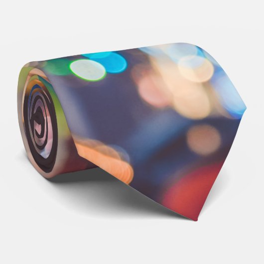 Sneeuw- en winterlichten stropdas (Opgerold)