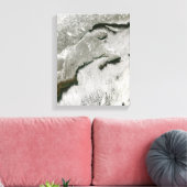 Sneeuw- en wolkenstraten canvas afdruk (Insitu (Woonkamer))