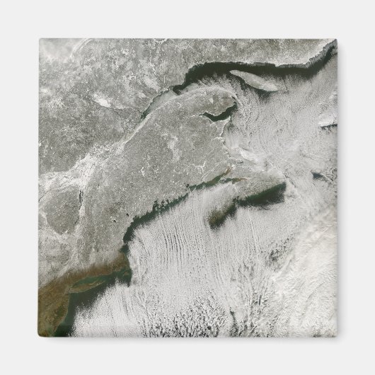 Sneeuw- en wolkenstraten magneet (Voorkant)