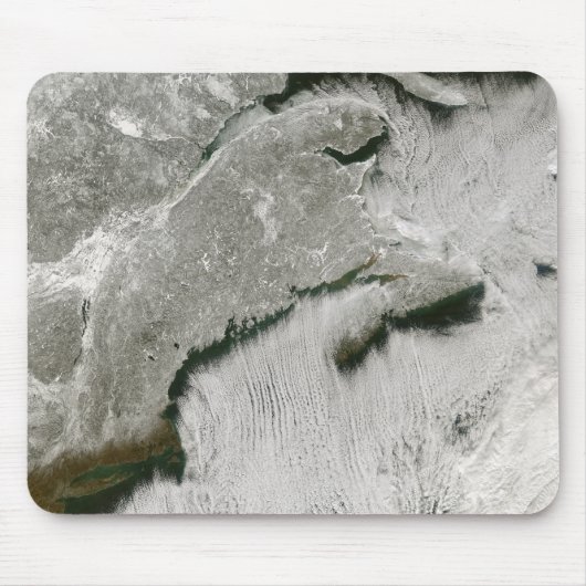 Sneeuw- en wolkenstraten muismat (Voorkant)