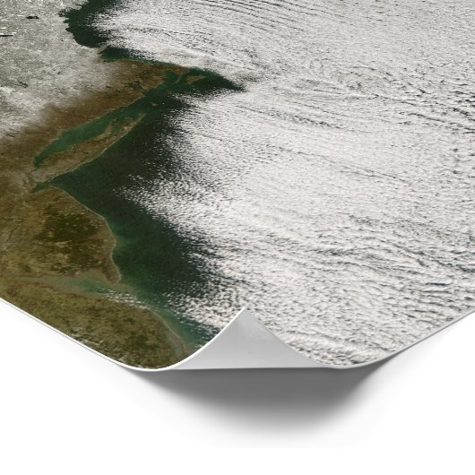 Sneeuw- en wolkenstraten poster (Hoek)