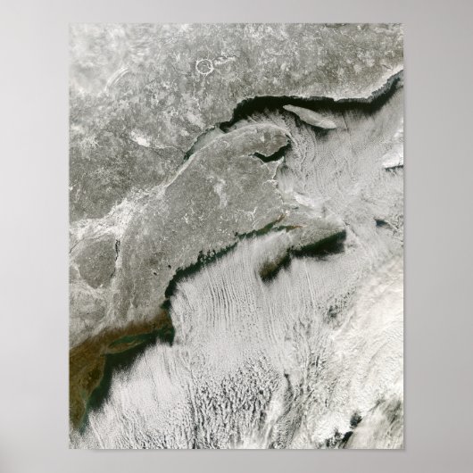 Sneeuw- en wolkenstraten poster (Voorkant)