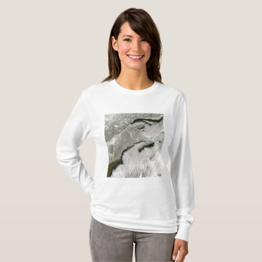 Sneeuw- en wolkenstraten t-shirt (Voorkant volledig)