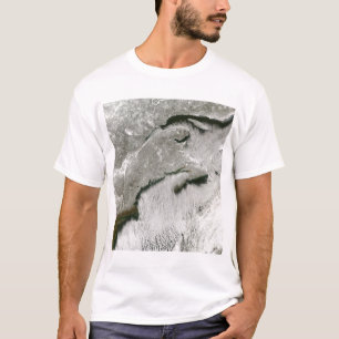 Sneeuw- en wolkenstraten t-shirt