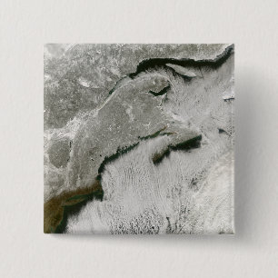 Sneeuw- en wolkenstraten vierkante button 5,1 cm