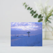 Sneeuw en zon briefkaart (Staand voorkant)