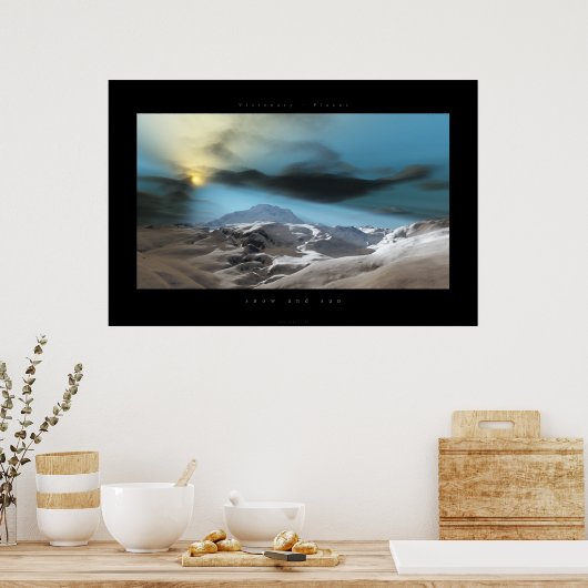 sneeuw en zon poster (Keuken)