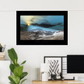 sneeuw en zon poster (Thuiskantoor)