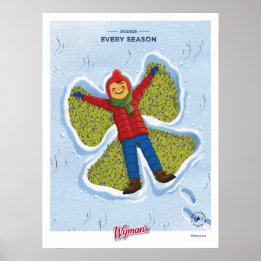 Sneeuw Engel 18x24 Poster