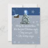 Sneeuw engel notitiekaartje (Achterkant)