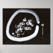 Sneeuw Enso Art Print (Voorkant)