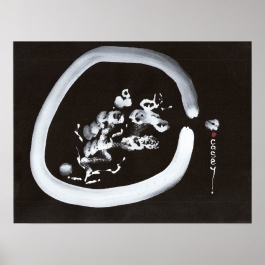 Sneeuw Enso Art Print (Voorkant)