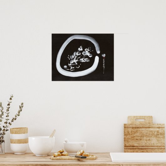 Sneeuw Enso Art Print (Keuken)