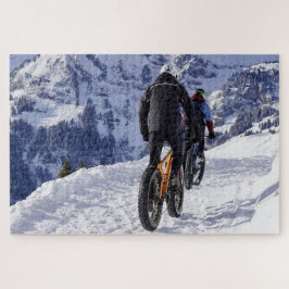 Sneeuw Fatbikes Mountainbikes Fietsen Fietssport Legpuzzel