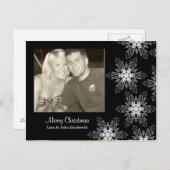 Sneeuw Fest Feestdagenkaart (Voorkant / Achterkant)