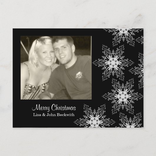 Sneeuw Fest Feestdagenkaart (Voorkant)