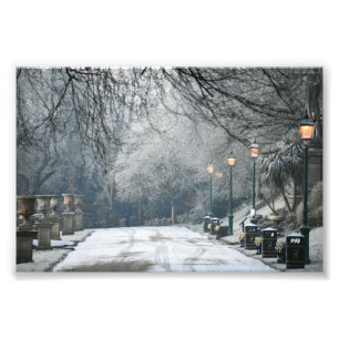 sneeuw foto afdruk