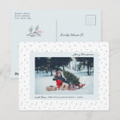Sneeuw Foto Vakantie Ansichtkaart Briefkaart (Voorkant / Achterkant)