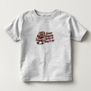 Sneeuw gaat het inpakken Retro Kerstmis jaren 90 Kinder Shirts
