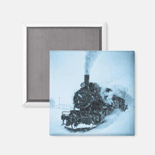 Sneeuw gebonden trein magneet (Voorkant / Achterkant)
