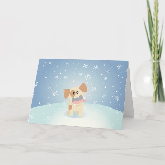 Sneeuw gehad? feestdagen kaart (Voorkant)