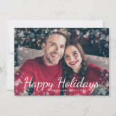 Sneeuw Gelukkig Kerstfeest (Voorkant)