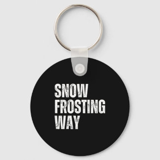 Sneeuw glazuur manier leuker leraar student winter sleutelhanger