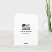 Sneeuw Global Warming (klein) Feestdagen Kaart (Achterkant)