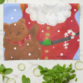 Sneeuw Happy theedoeken (Gevouwen)
