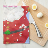 Sneeuw Happy theedoeken (Quarter Fold)