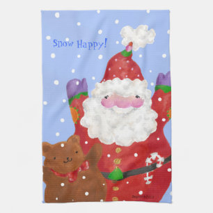 Sneeuw Happy theedoeken