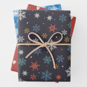 Sneeuw Herfst Kerst Inpakpapier Vel (In situ)