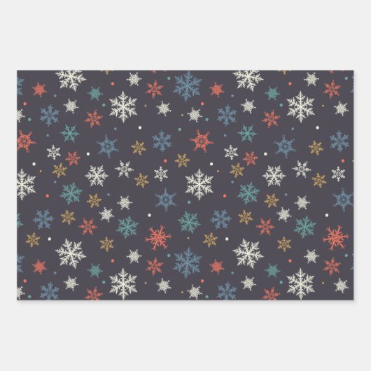 Sneeuw Herfst Kerst Inpakpapier Vel (Voorkant)