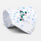 Sneeuw Herfst Plezier Stropdas (Opgerold)