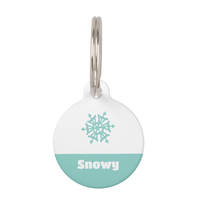 Sneeuw Huisdierpenning (Voorkant)