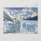 Sneeuw Ice White Dragon Glacier Briefkaart (Voorkant)