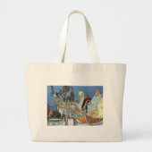 Sneeuw IJskoningin Russisch Prinses Rendier Grote Tote Bag (Voorkant)