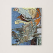 Sneeuw IJskoningin Russisch Prinses Rendier Legpuzzel (Verticaal)