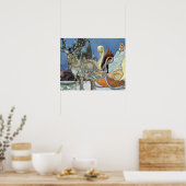 Sneeuw IJskoningin Russisch Prinses Rendier Poster (Keuken)