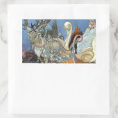 Sneeuw IJskoningin Russisch Prinses Rendier Rechthoekige Sticker (Tas)