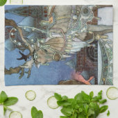 Sneeuw IJskoningin Russisch Prinses Rendier Theedoek (Gevouwen)