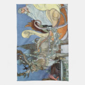 Sneeuw IJskoningin Russisch Prinses Rendier Theedoek (Verticaal)