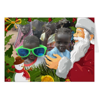 Sneeuw in Afrika leuke kerstkaart